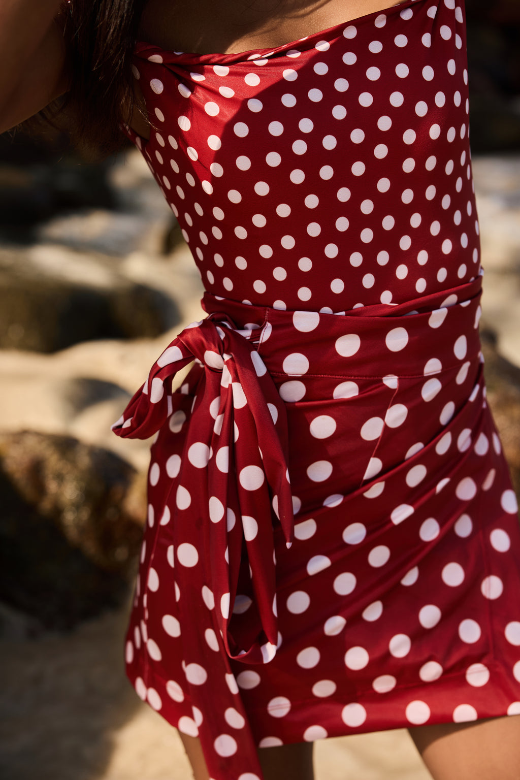 Red Polka Cabana Skirt
