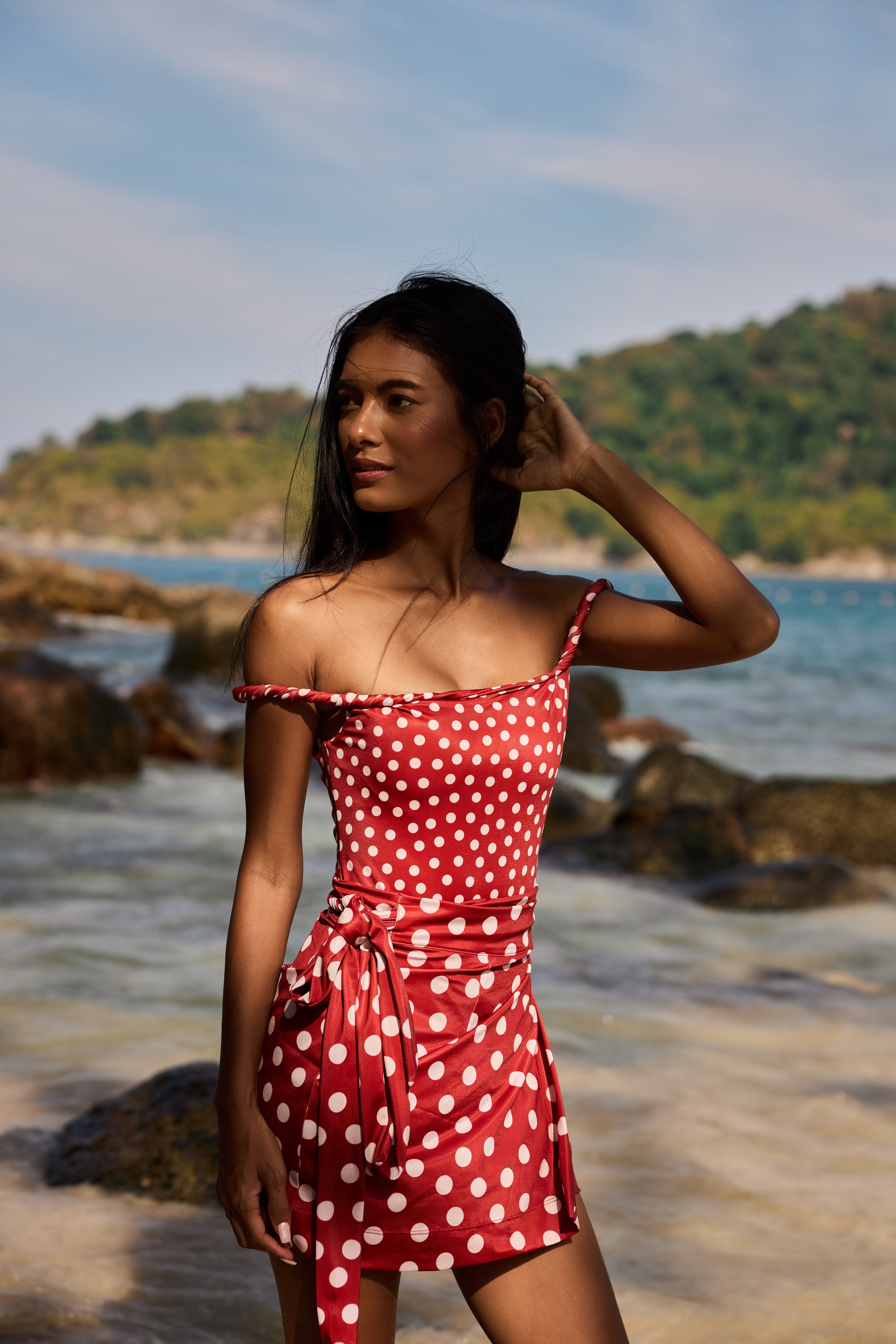 Red Polka Mira Swimsuit