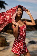 Red Polka Scarf