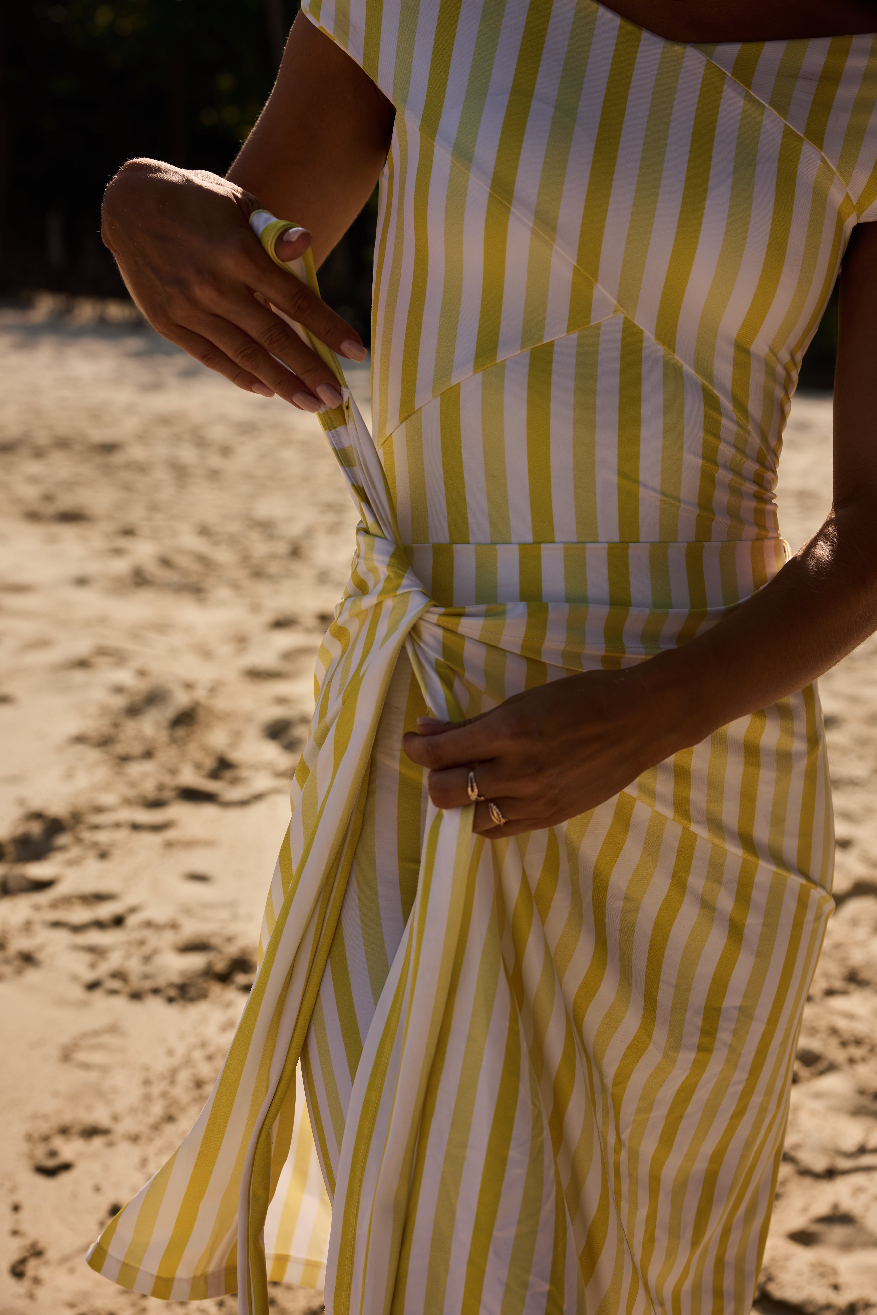 Yellow Stripe Skort