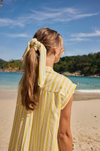 Yellow Stripe Hair Tie