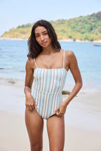 Capri Stripe Palm Swimsuit