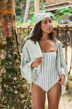 Capri Stripe Luna Tie Top