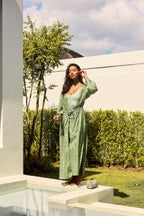 Sage Paisley Robe