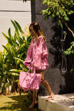 Pink Paisley Tote Bag