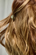 Sage Paisley Mini Claw Clip
