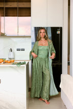 Sage Paisley Robe