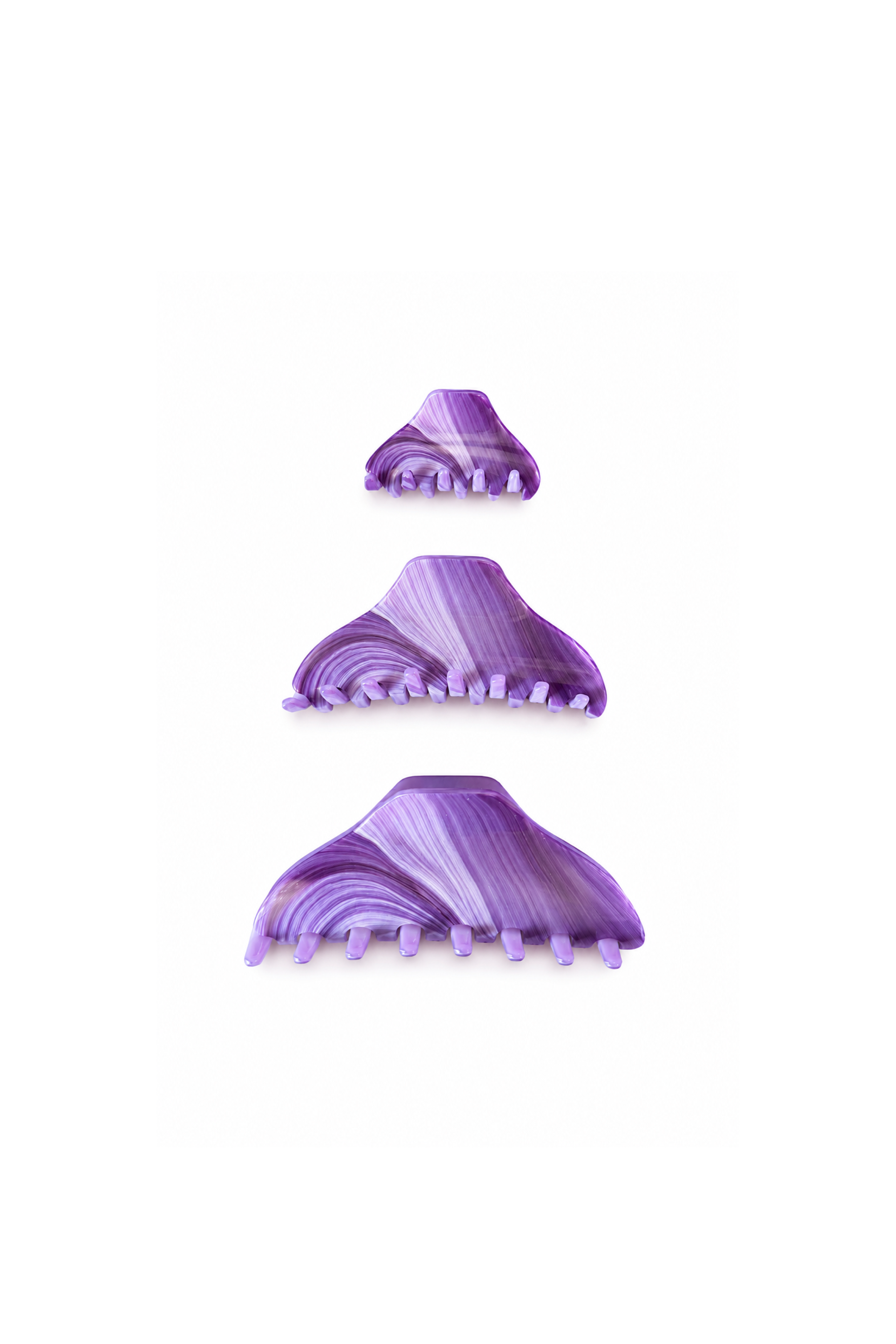 Amethyst Claw Clip Set