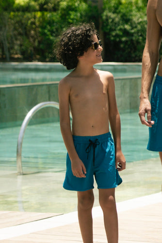 Boys Teal Swim Shorts