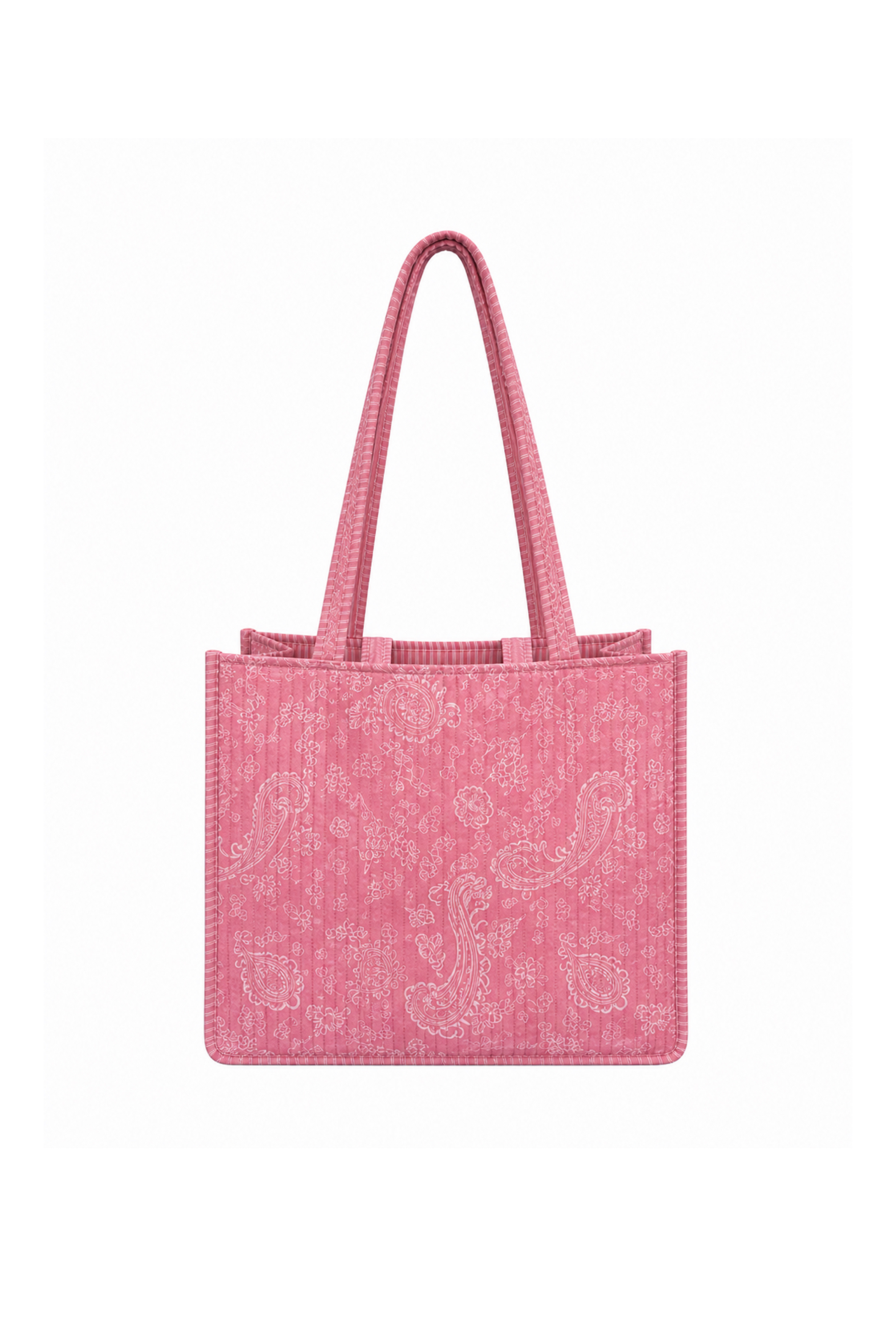 Pink Paisley Tote Bag