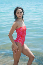 Cane Strapless Swimsuit