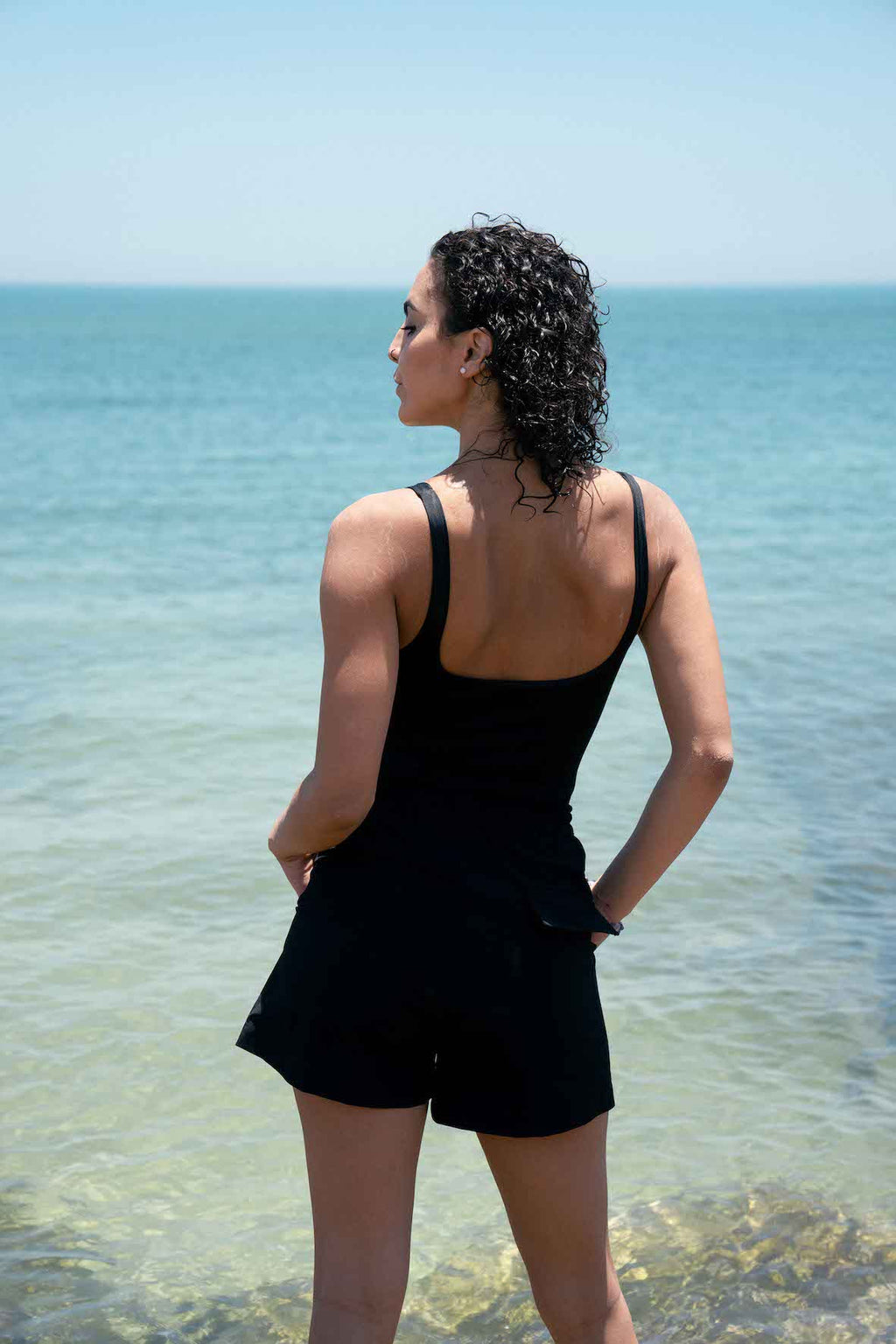 Black High Waisted Shorts