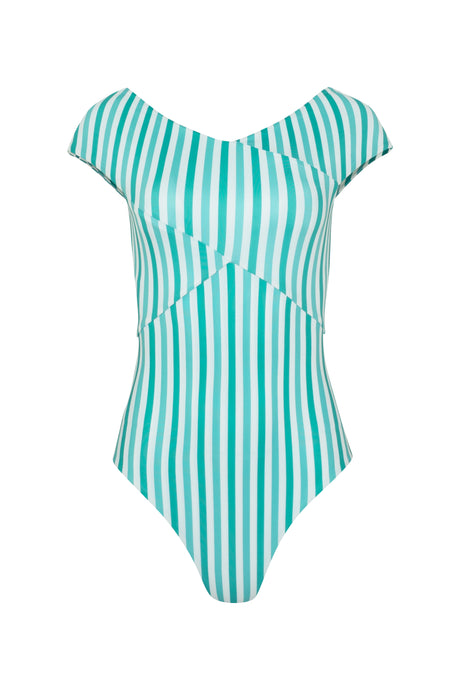Stripe Mod Swimsuit