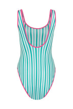 Stripe Shell Swimsuit