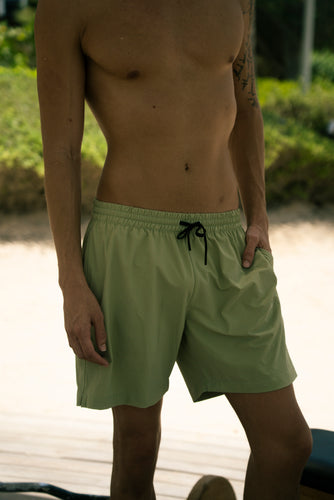 Khaki Swim Shorts