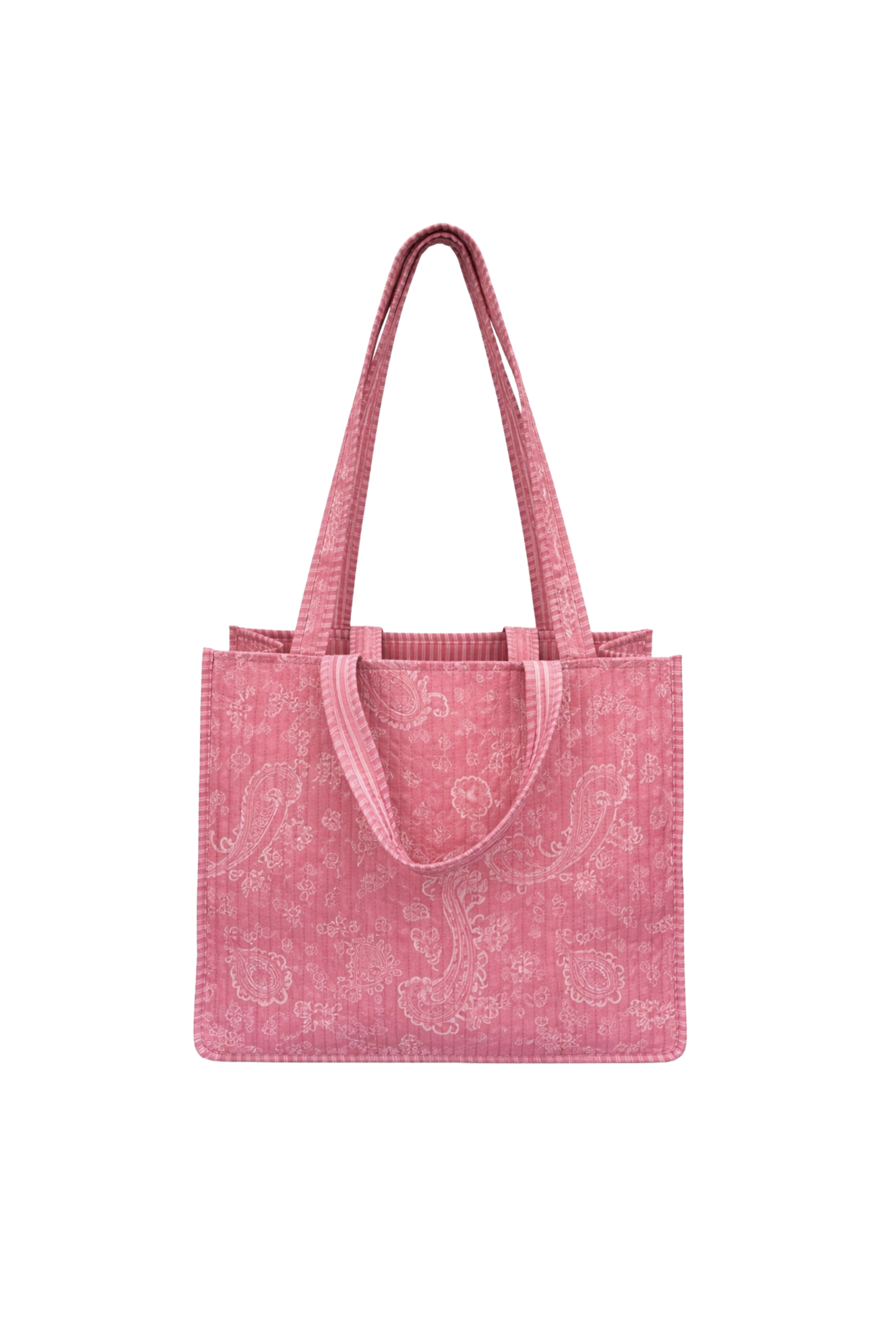 Pink Paisley Tote Bag