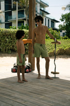 Khaki Swim Shorts
