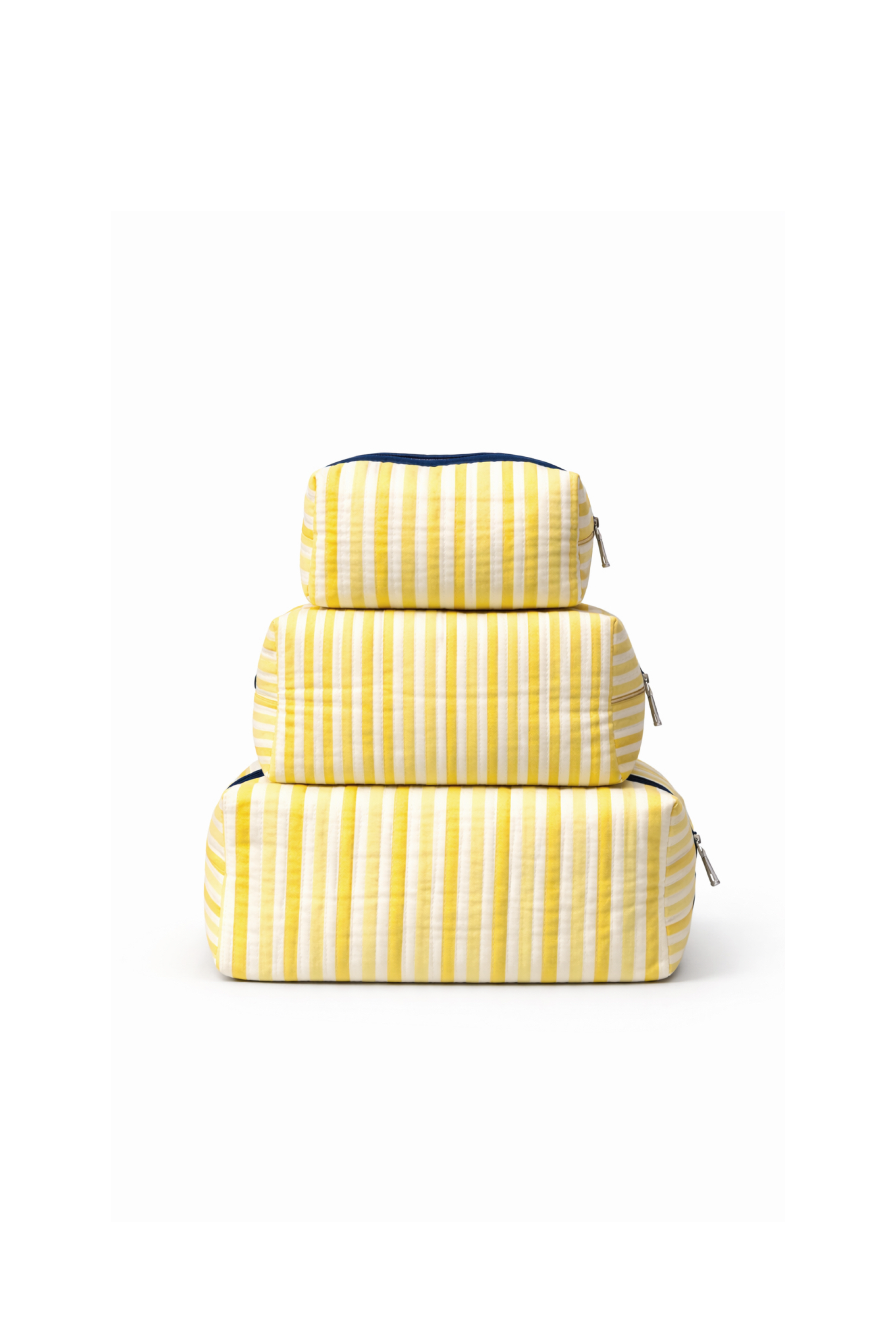 Yellow Stripe Toiletry Set