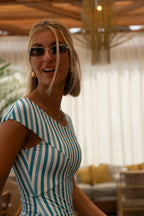 Stripe Mod Swimsuit