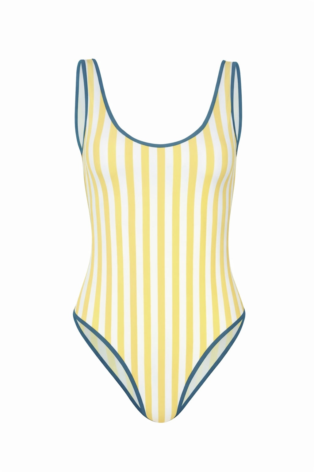 Yellow Stripe Shell Swimsuit
