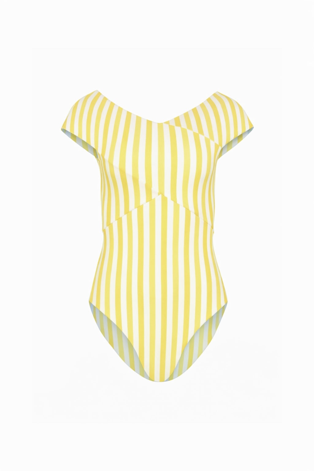 Yellow Stripe Mod Swimsuit