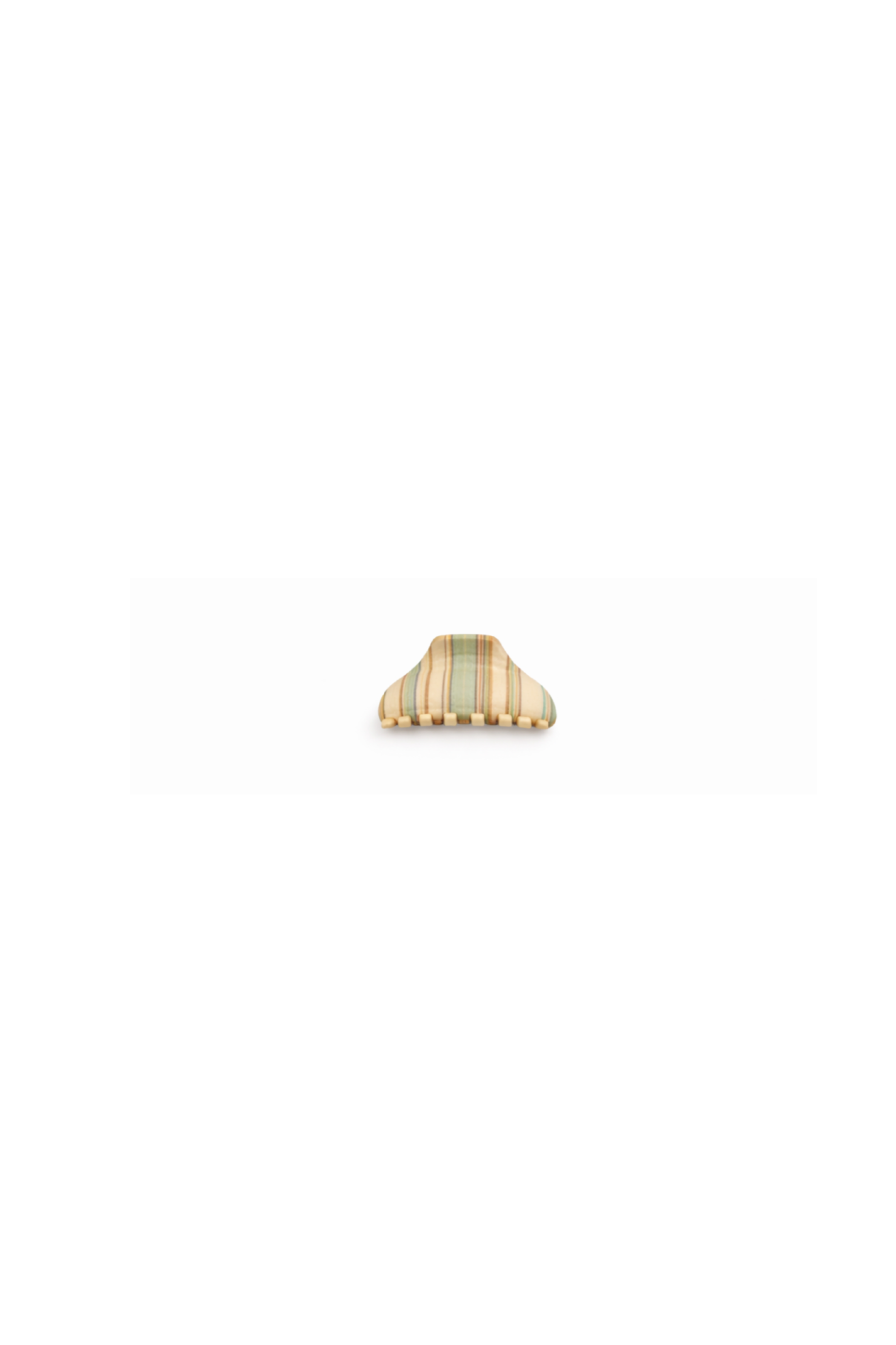 Capri Stripe Mini Claw Clip