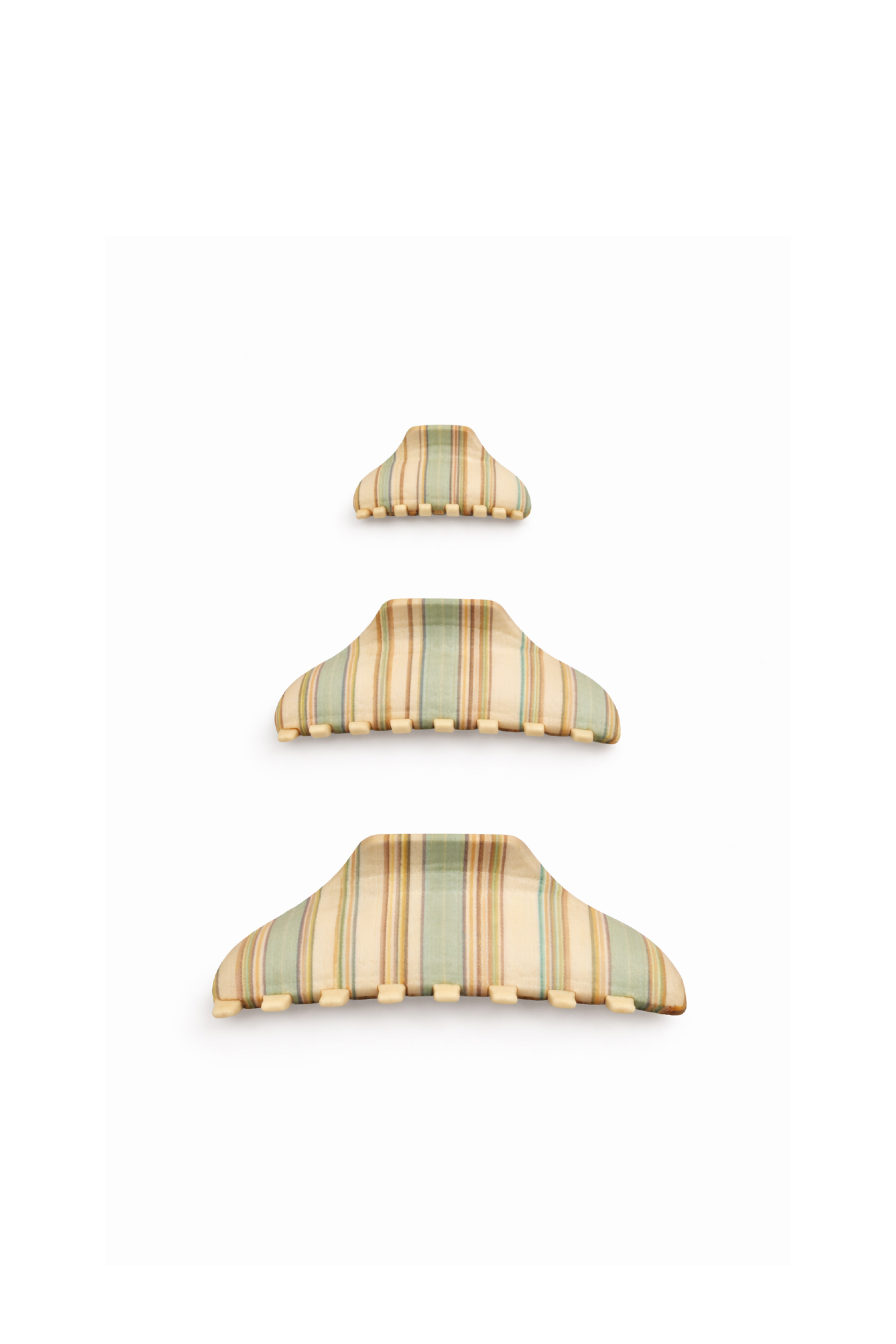 Capri Stripe Claw Clip Set