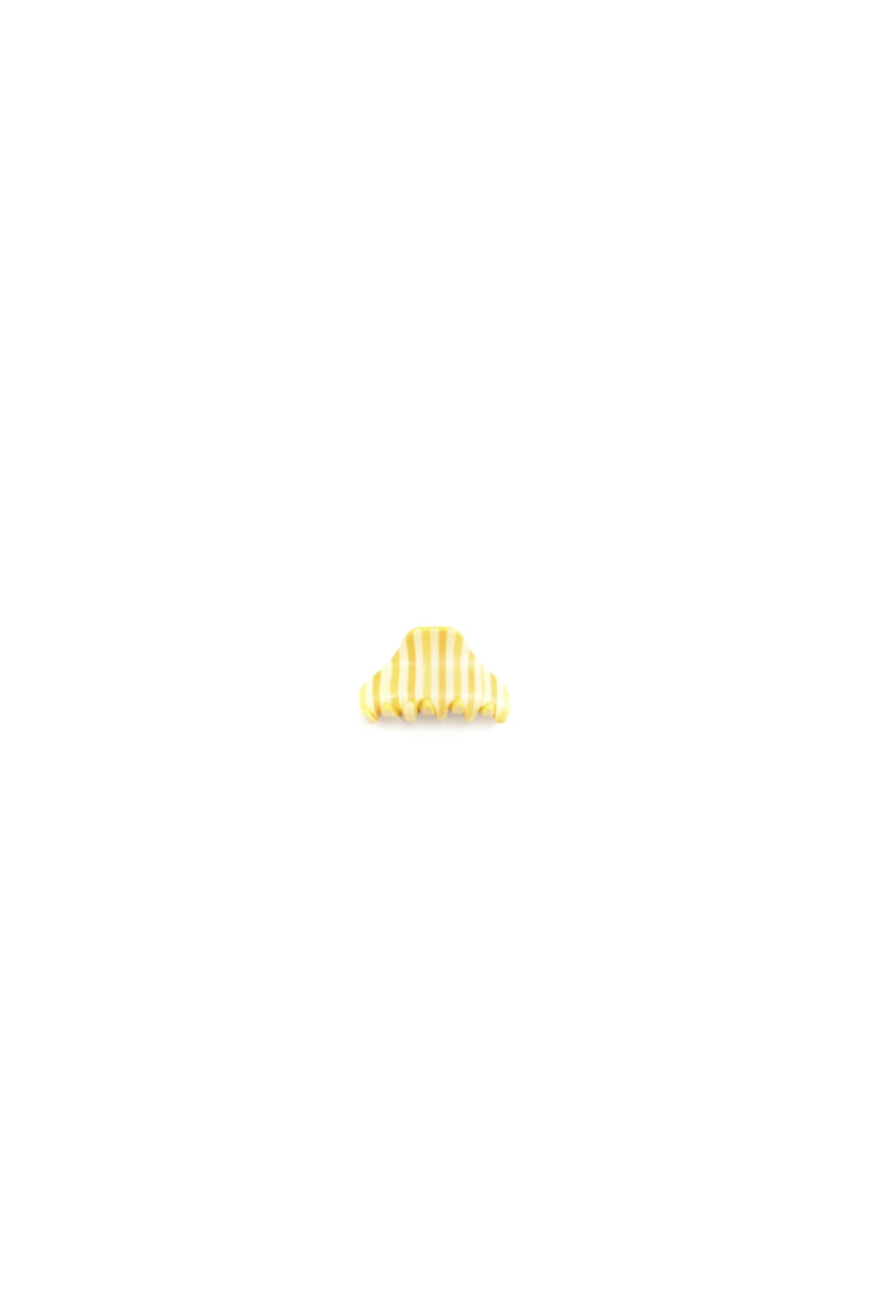 Yellow Stripe Mini Claw Clip