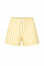 Yellow Stripe Low Rise Shorts