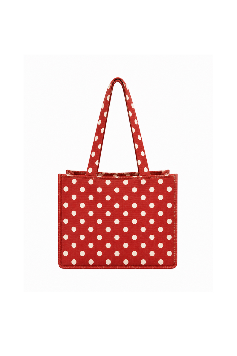 Red Polka Tote Bag