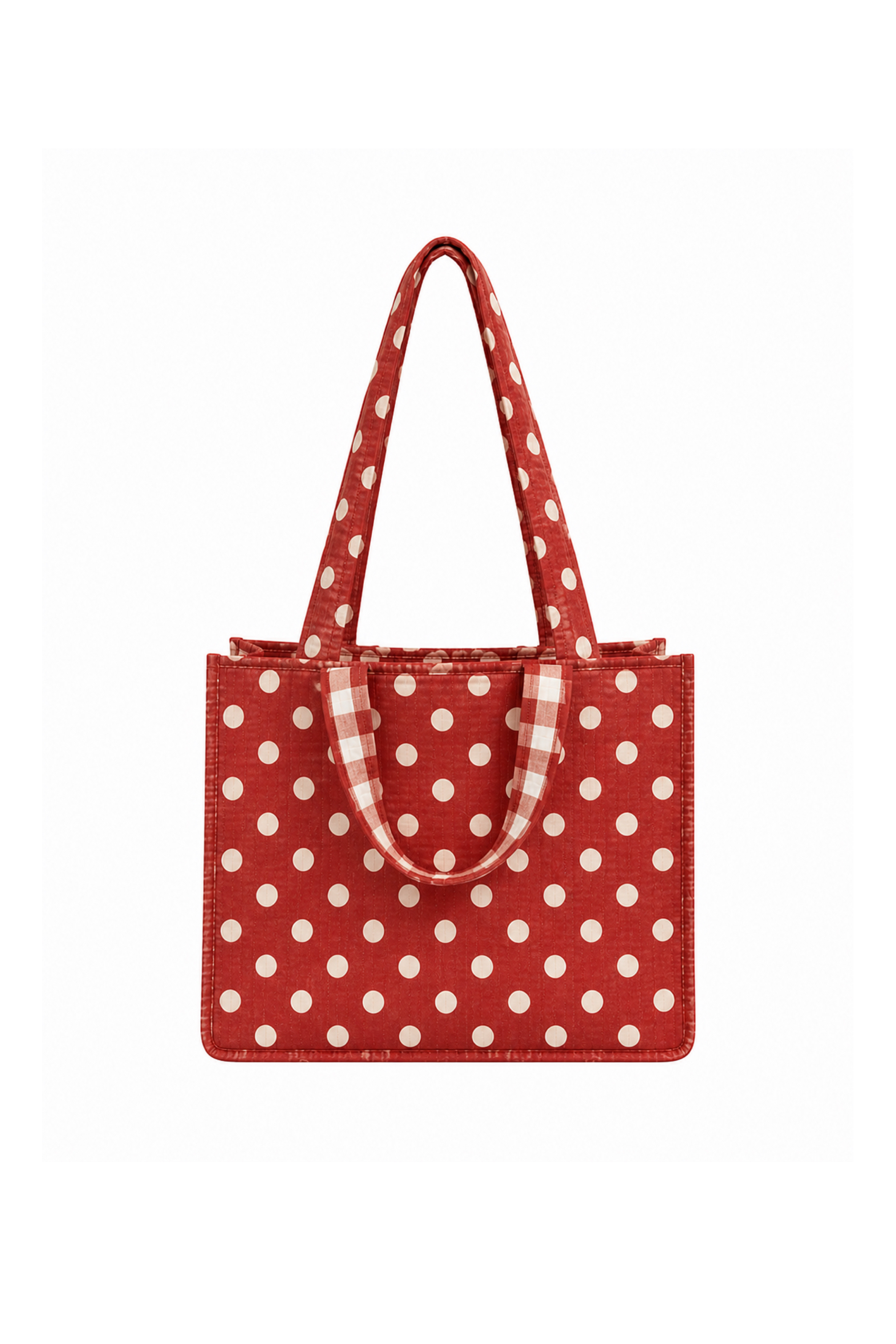 Red Polka Tote Bag