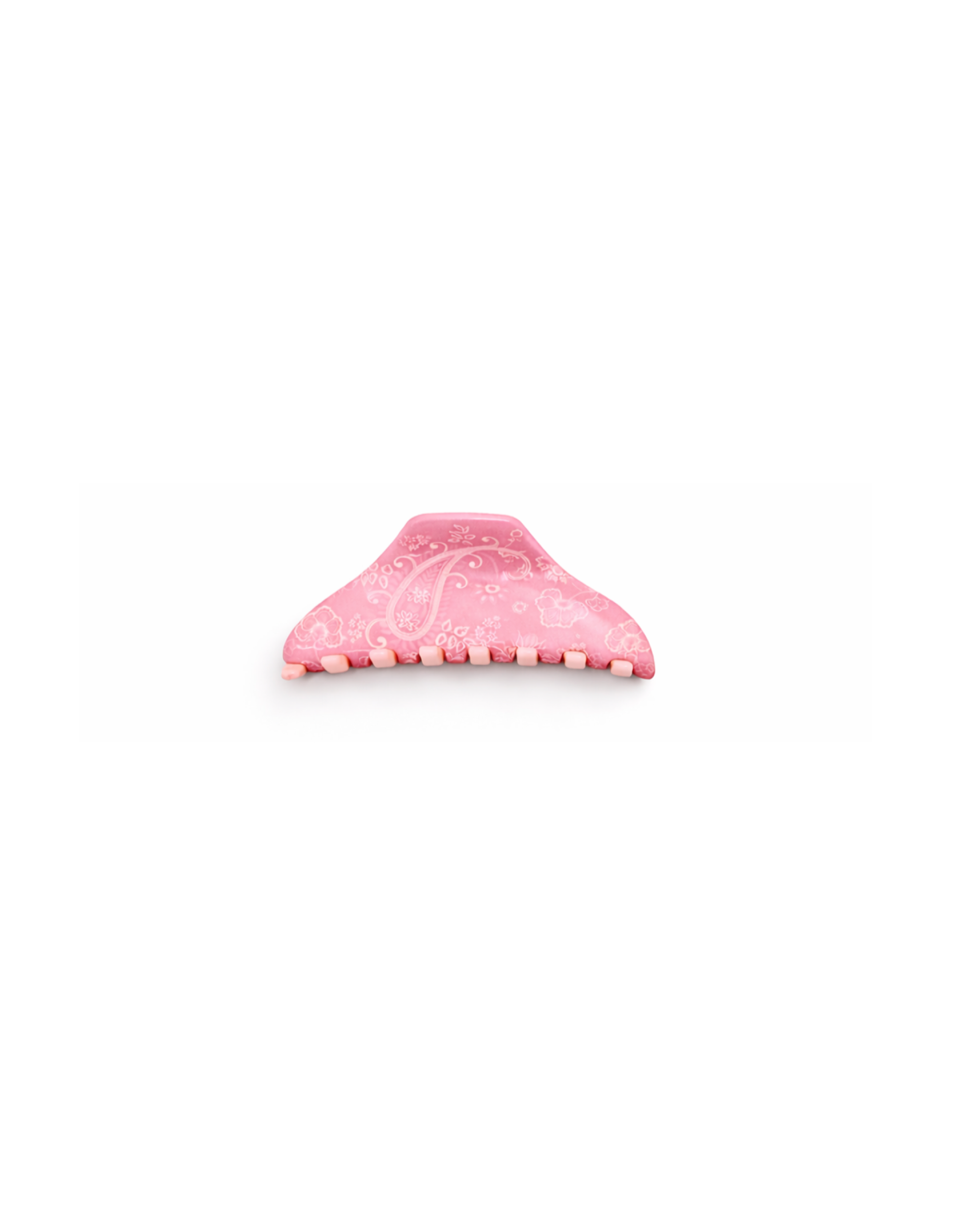 Pink Paisley Midi Claw Clip