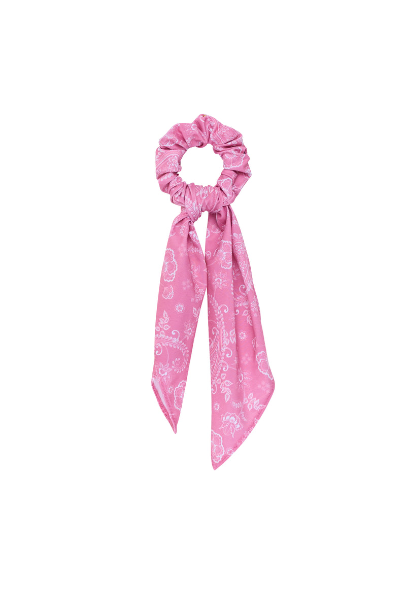 Pink Paisley Hair Tie