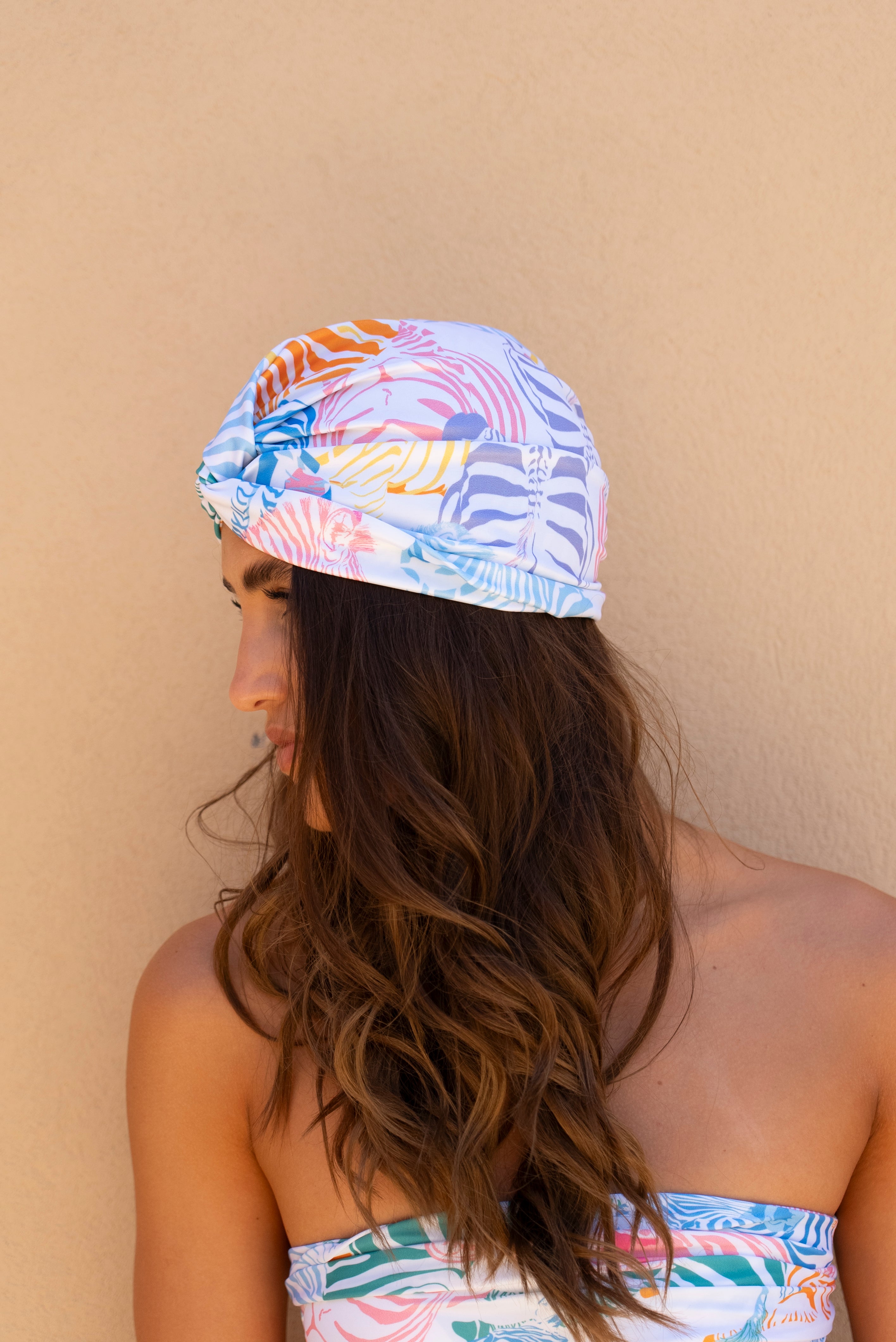 Zebra Swim Turban