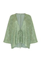 Sage Paisley Luna Tie Top
