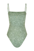 Sage Paisley Palm Swimsuit