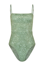 Sage Paisley Palm Swimsuit