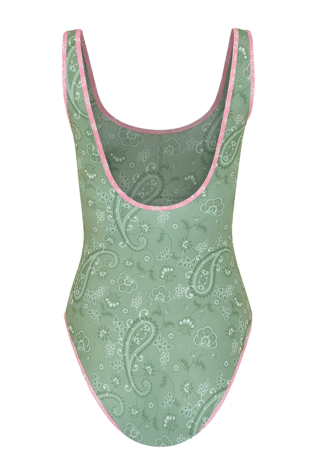 Sage Paisley Shell Swimsuit