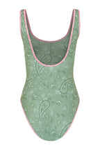 Sage Paisley Shell Swimsuit
