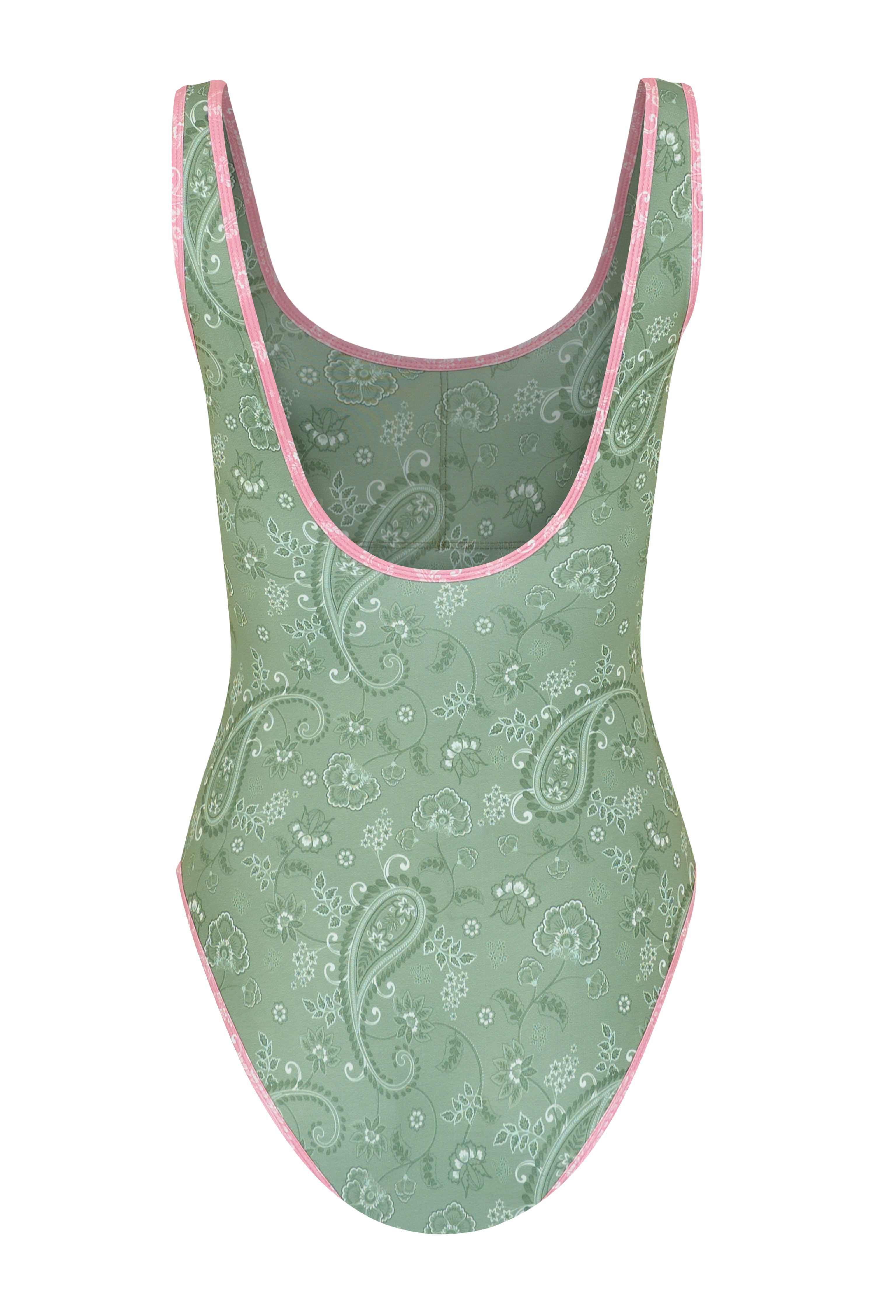 Sage Paisley Shell Swimsuit