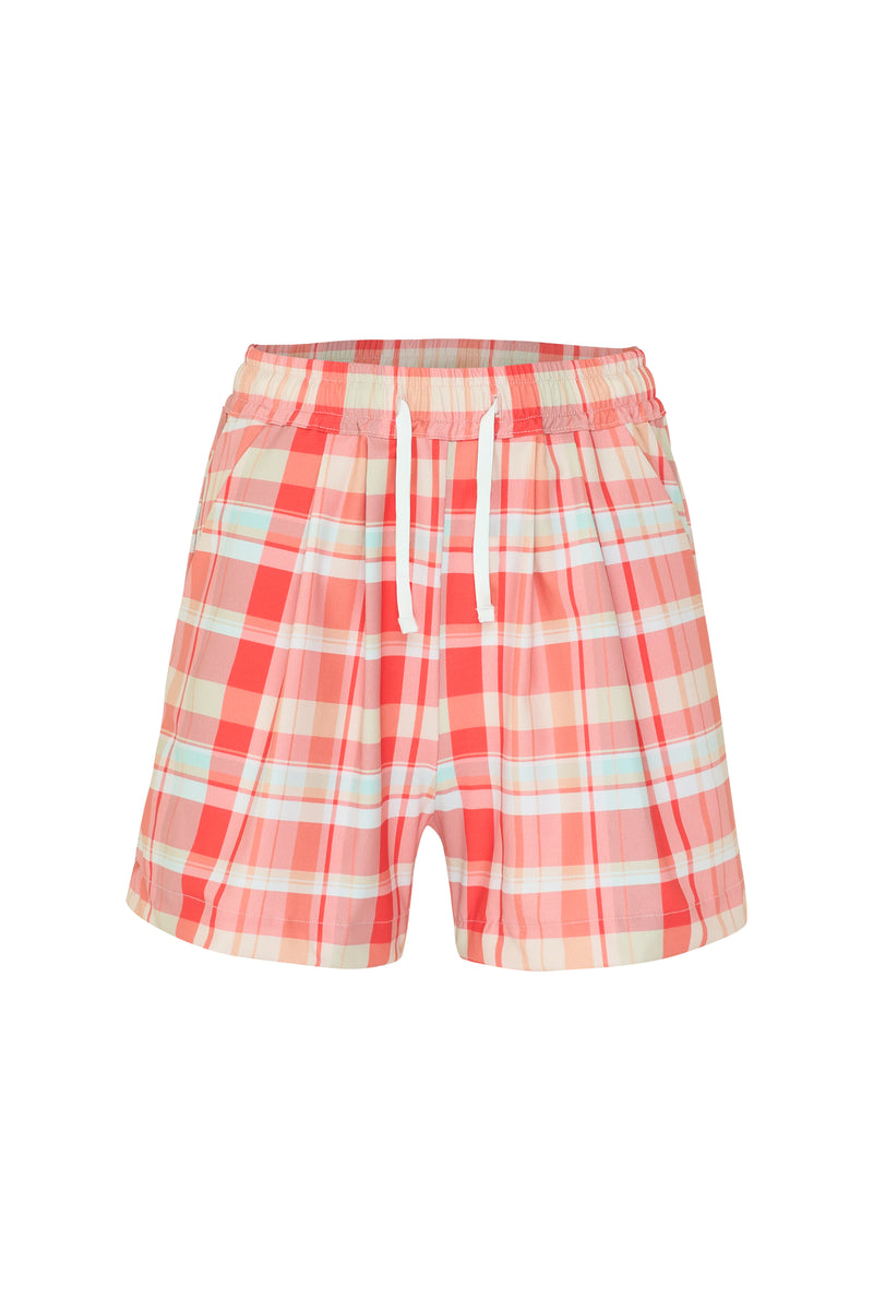 Plaid High Waisted Shorts