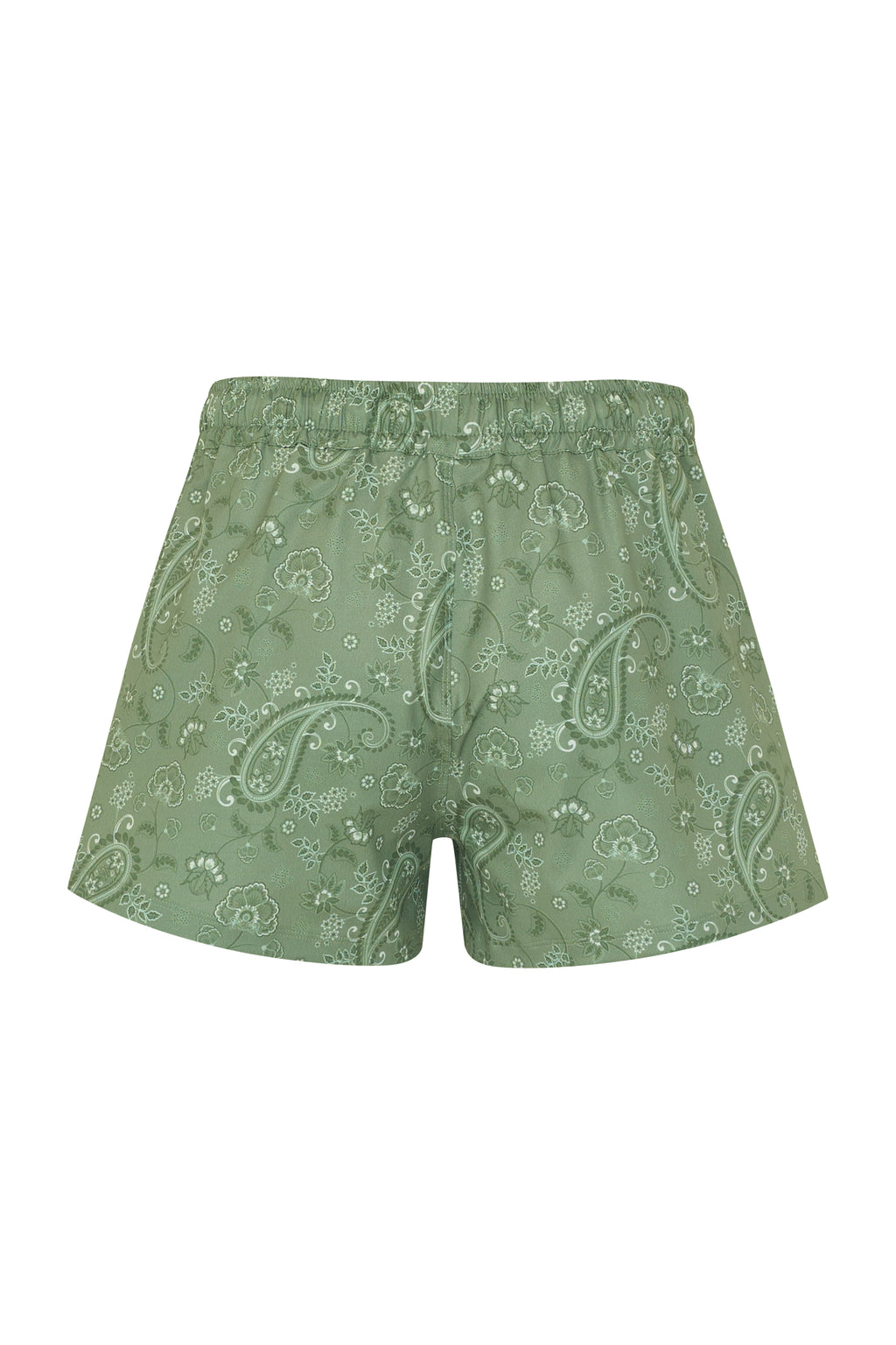 Sage Paisley Low Rise Shorts