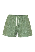 Sage Paisley Low Rise Shorts