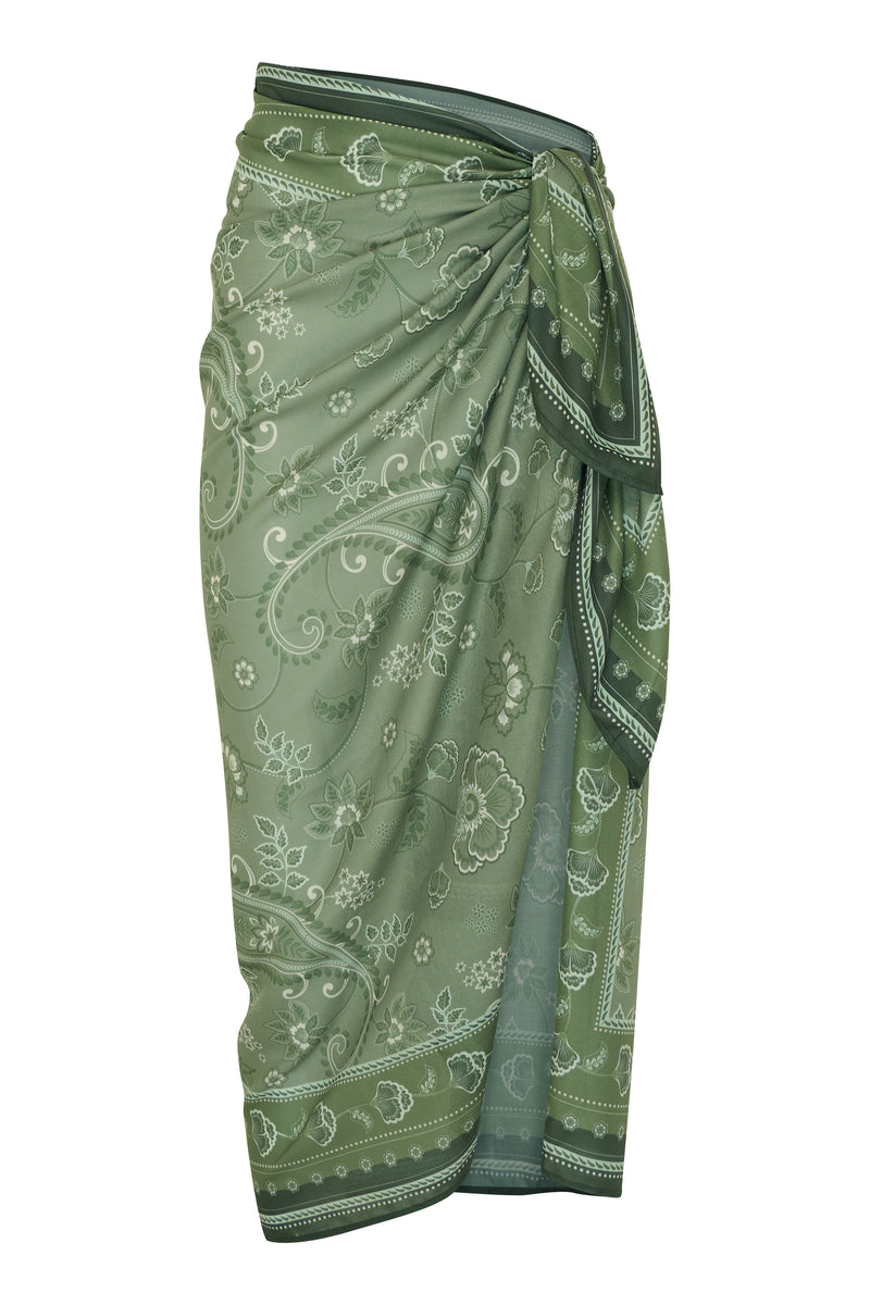 Sage Paisley Sarong