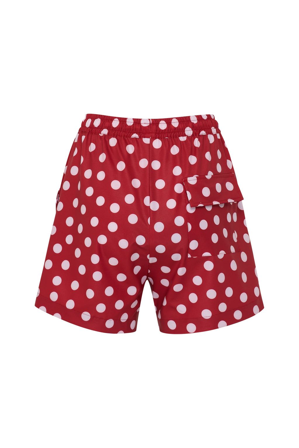 Red Polka High Waisted Shorts