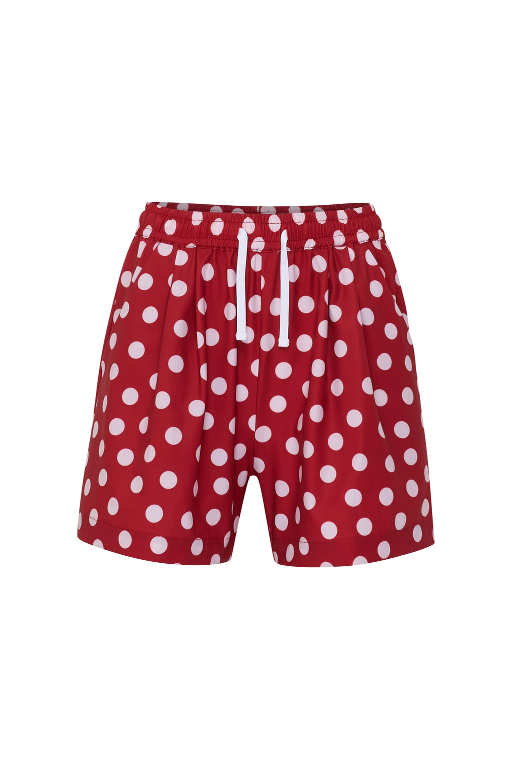 Red Polka High Waisted Shorts