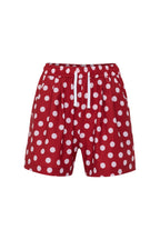 Red Polka High Waisted Shorts
