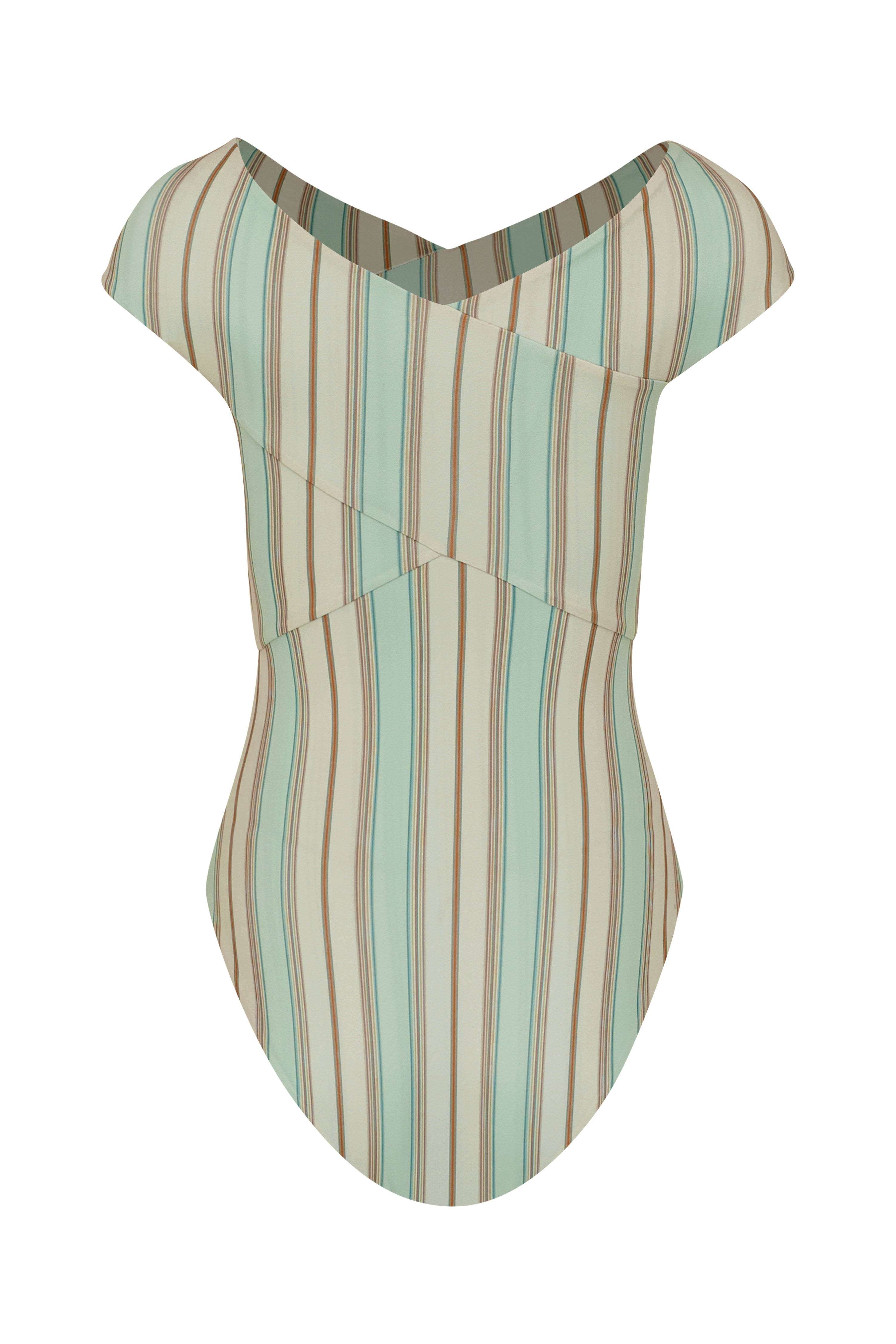 Capri Stripe Mod Swimsuit