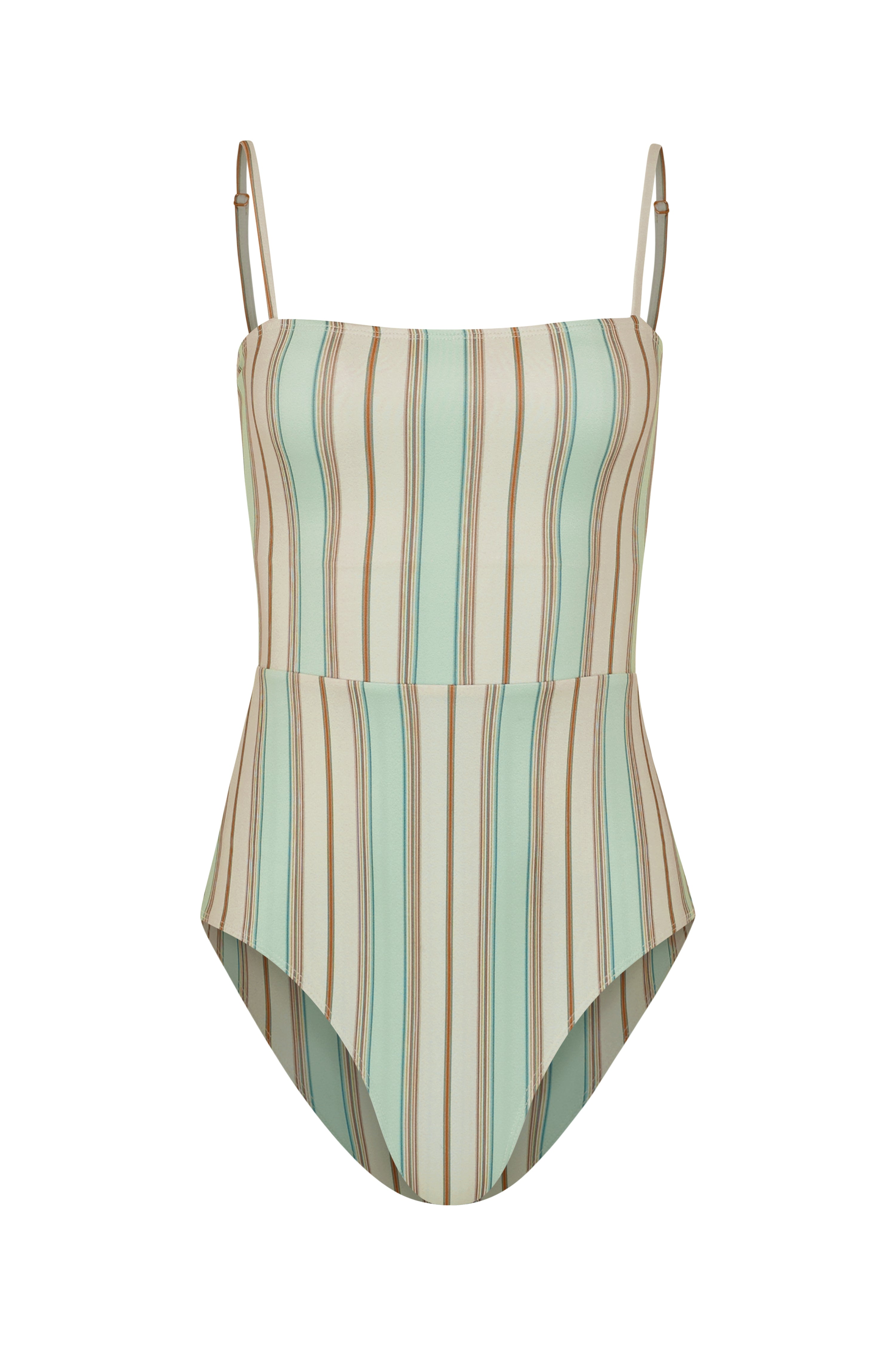 Capri Stripe Palm Swimsuit