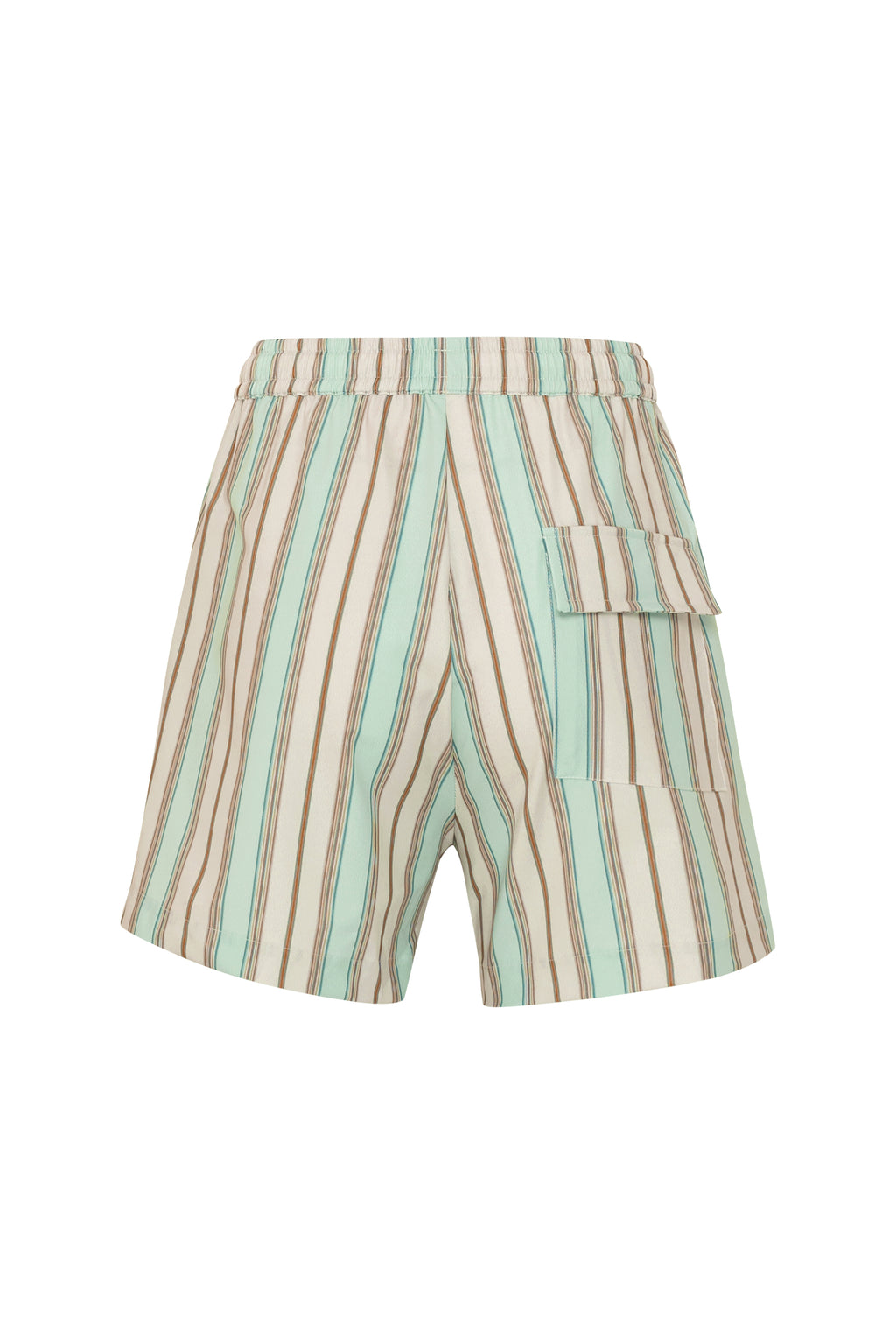 Capri Stripe High Waisted Shorts